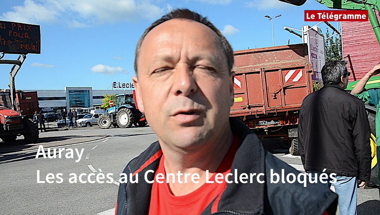 Auray. Les accès au Centre Leclerc bloqués
