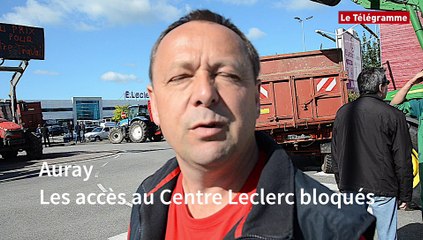 Auray. Les accès au Centre Leclerc bloqués