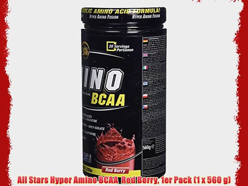 All Stars Hyper Amino BCAA  Red Berry 1er Pack (1 x 560 g)