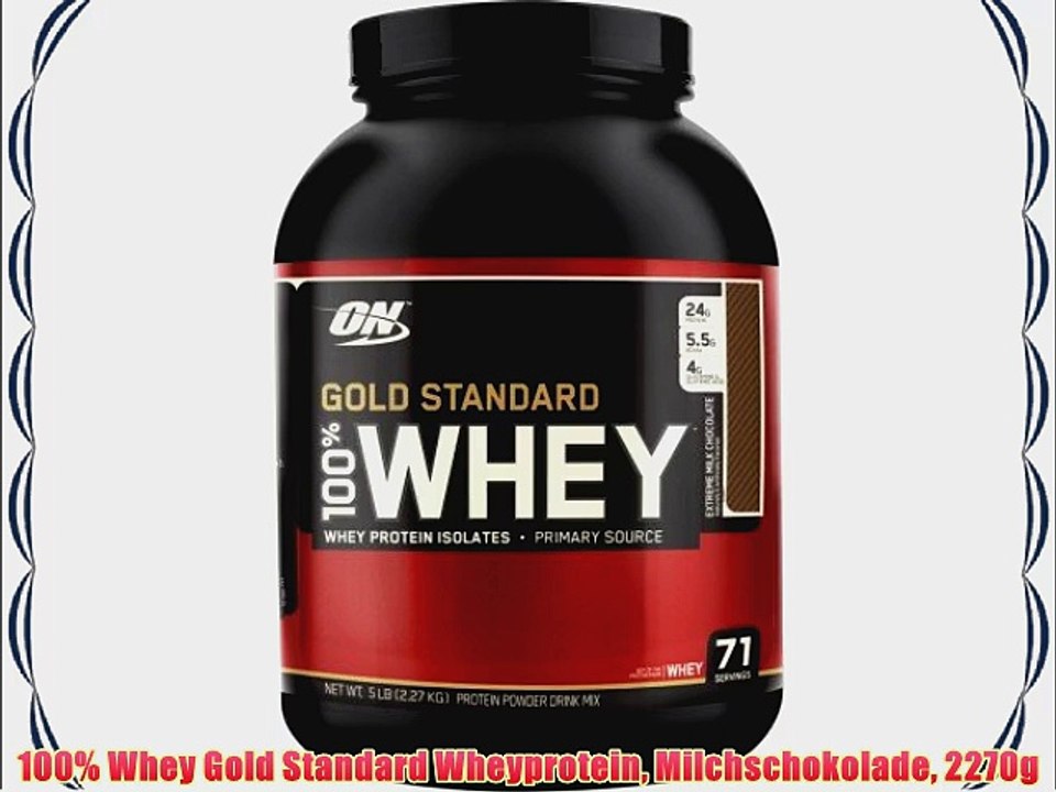 100% Whey Gold Standard Wheyprotein Milchschokolade 2270g