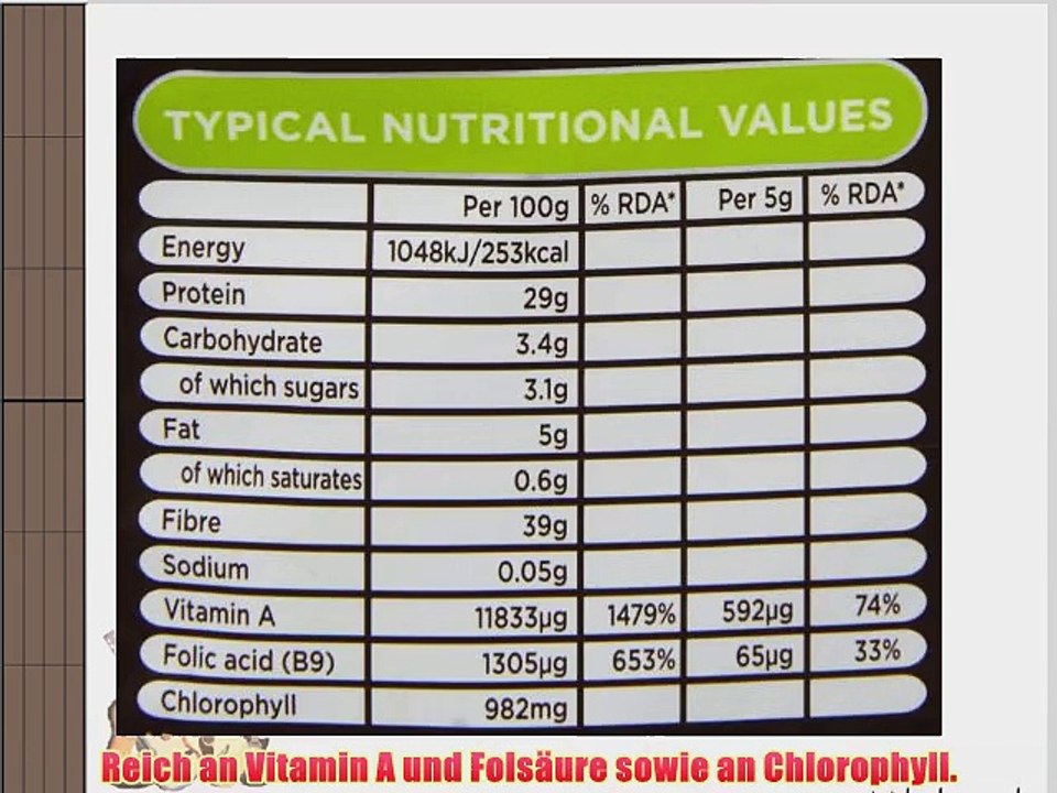 Rainforest Foods Organisches Neuseeland Gerstengras-Pulver 1er Pack (1 x 200 g) - Bio