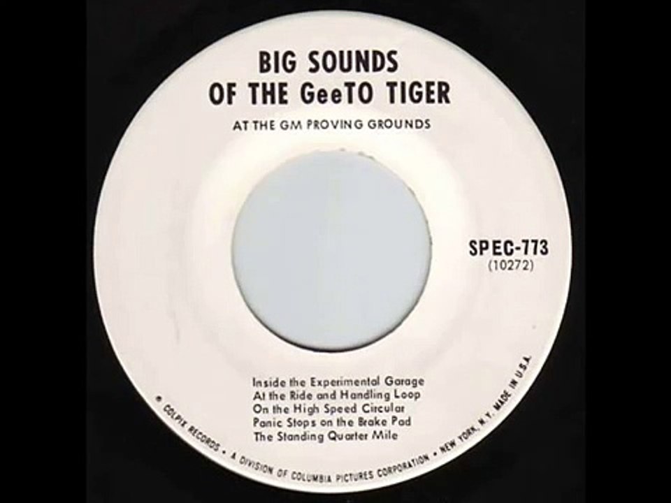 Big Sounds of the GeeTO Tiger - GM Proving Grounds 1965
