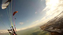 Paragliding Comparison U-Turn Airwolf vs K2 Paraglider Sink & Glide Review Paramotor Tests