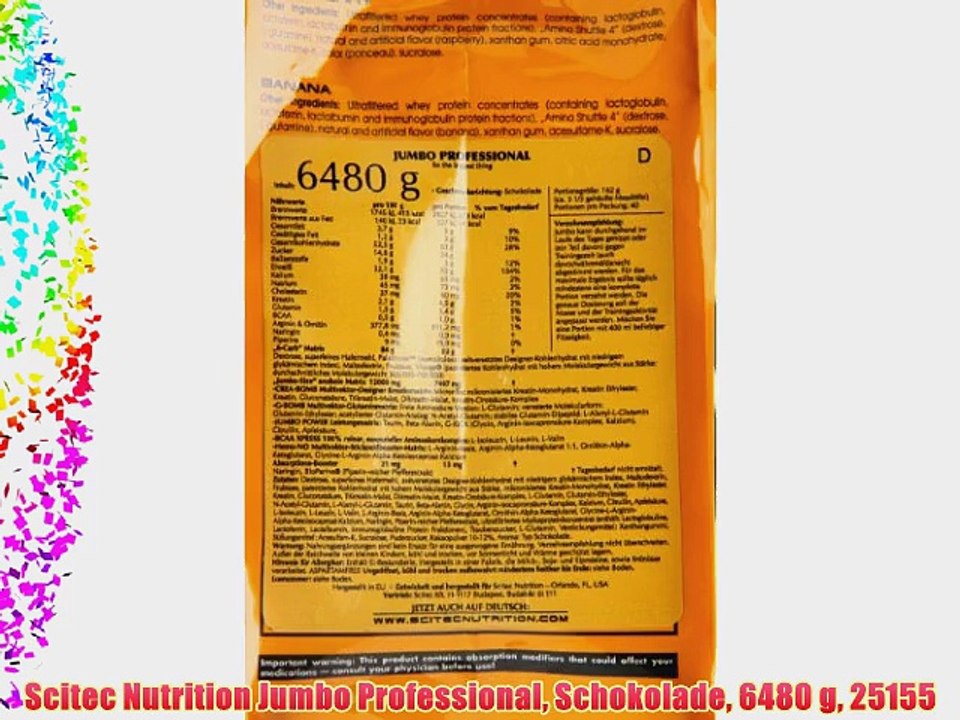 Scitec Nutrition Jumbo Professional Schokolade 6480 g 25155