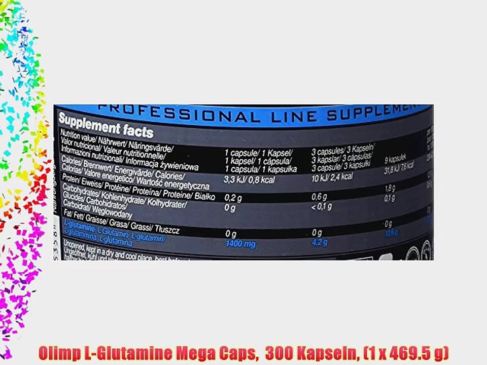 Olimp L-Glutamine Mega Caps  300 Kapseln (1 x 469.5 g)