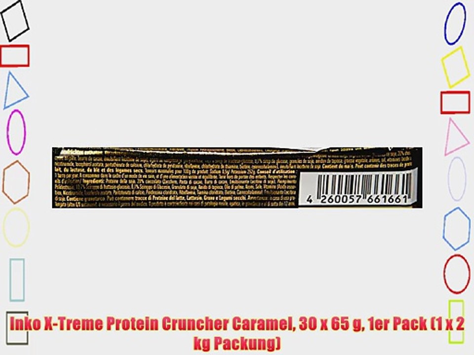 Inko X-Treme Protein Cruncher Caramel 30 x 65 g 1er Pack (1 x 2 kg Packung)