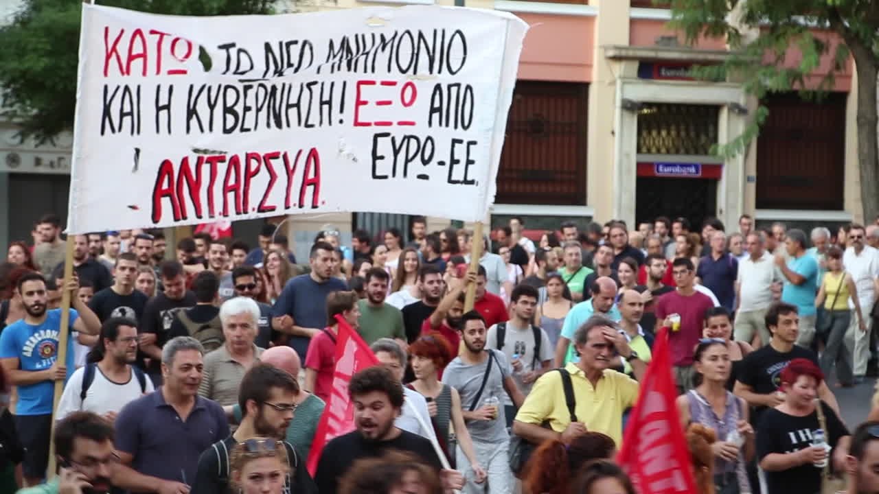 Erneut Proteste in Athen: 6000 gegen „barbarische Sparmaßnahmen“
