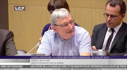 TRAVAUX ASSEMBLEE 14E LEGISLATURE : Table ronde sur la crise des filières d'élevage