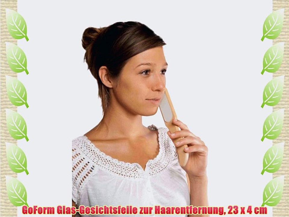 GoForm Glas-Gesichtsfeile zur Haarentfernung 23 x 4 cm