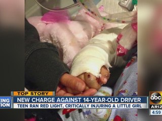 New charges against 14-year-old driver who critically injured a family