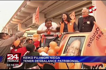 Keiko Fujimori niega desbalance patrimonial