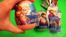 Disney Frozen Surprise Eggs Learn Sizes from Smallest to Biggest! Opening Eggs with Toys and Candy!