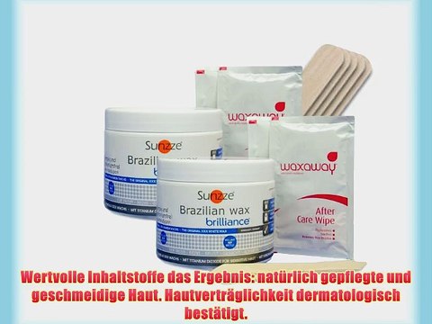 Sunzze Brazilian Waxing Mikrowelle geeignet 400ml mit Gratis 5 Spatel