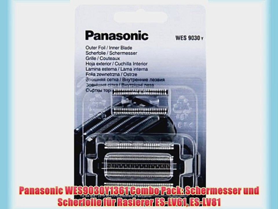 Panasonic WES9030Y1361 Combo Pack: Schermesser und Scherfolie f?r Rasierer ES-LV61 ES-LV81