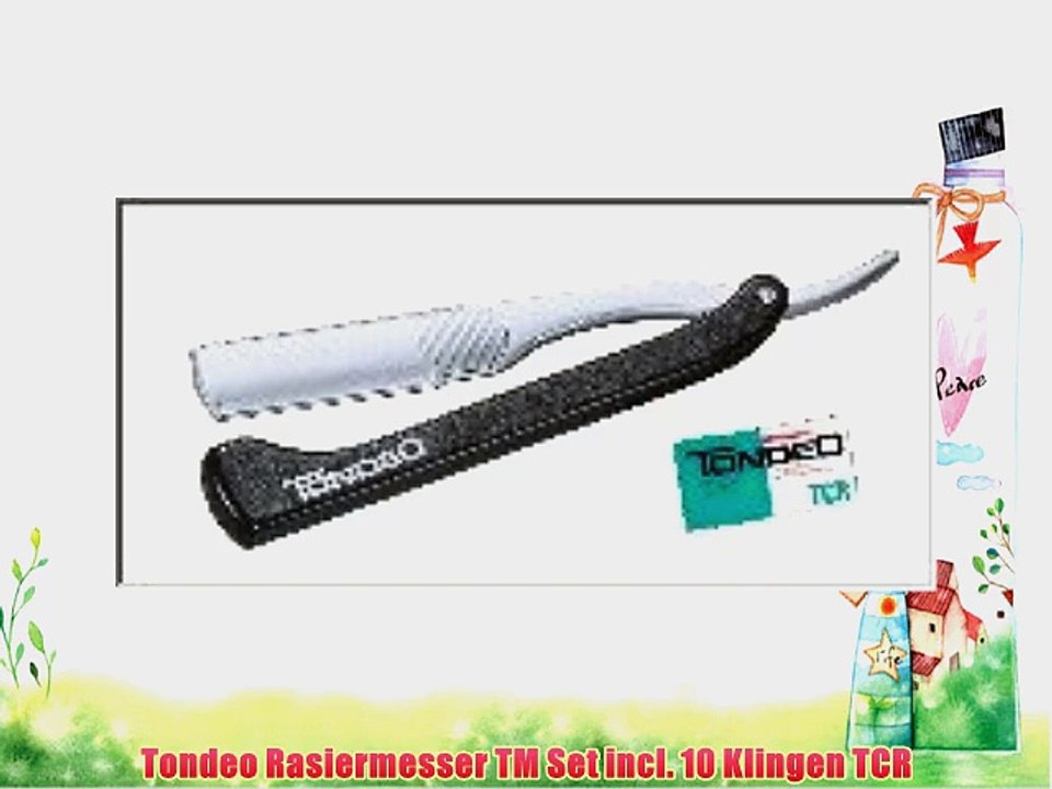 Tondeo Rasiermesser TM Set incl. 10 Klingen TCR