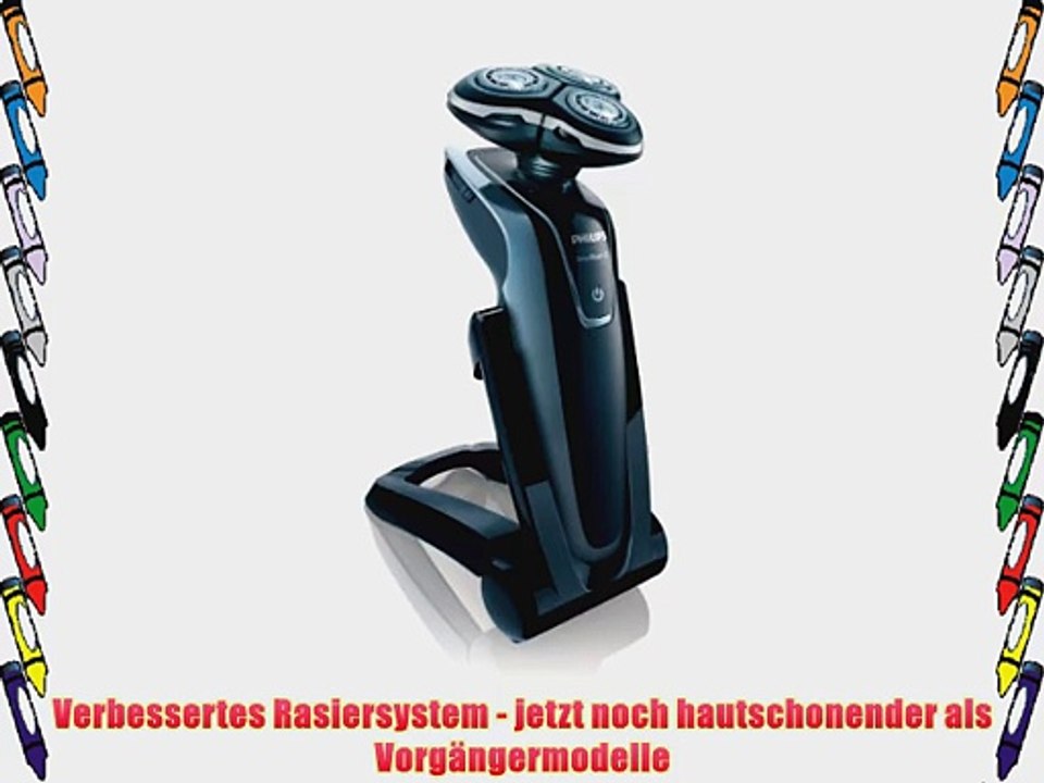 Philips RQ1285/21 SensoTouch Elektro Nass-und Trockenrasierer Bartstyler