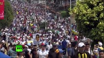 RAW Clashes in Venezuela: Nationwide anti-govt demos marking 2014 protest anniversary
