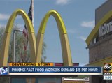 Phoenix fast food workers demanding $15 minimum wage