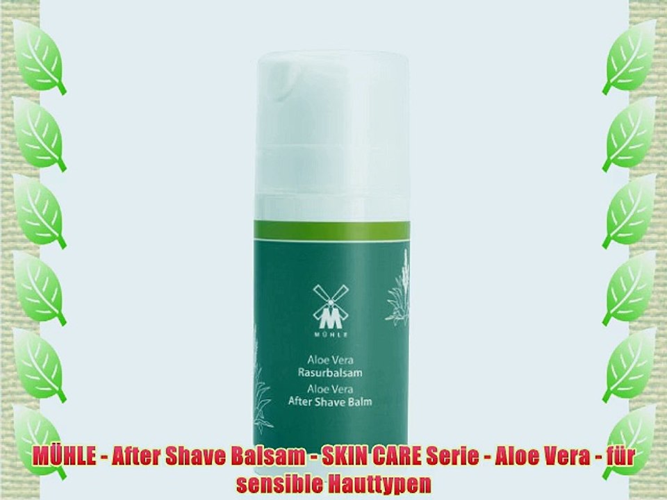 M?HLE - After Shave Balsam - SKIN CARE Serie - Aloe Vera - f?r sensible Hauttypen