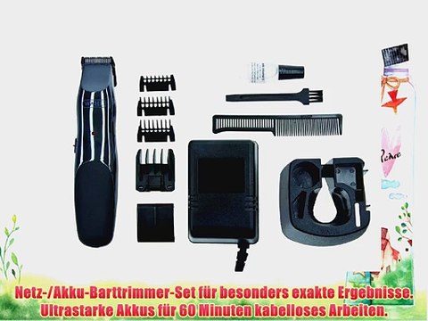 Wahl 9918-1416 Groomsman Rechargeable Akku und Netz-Trimmer-Set