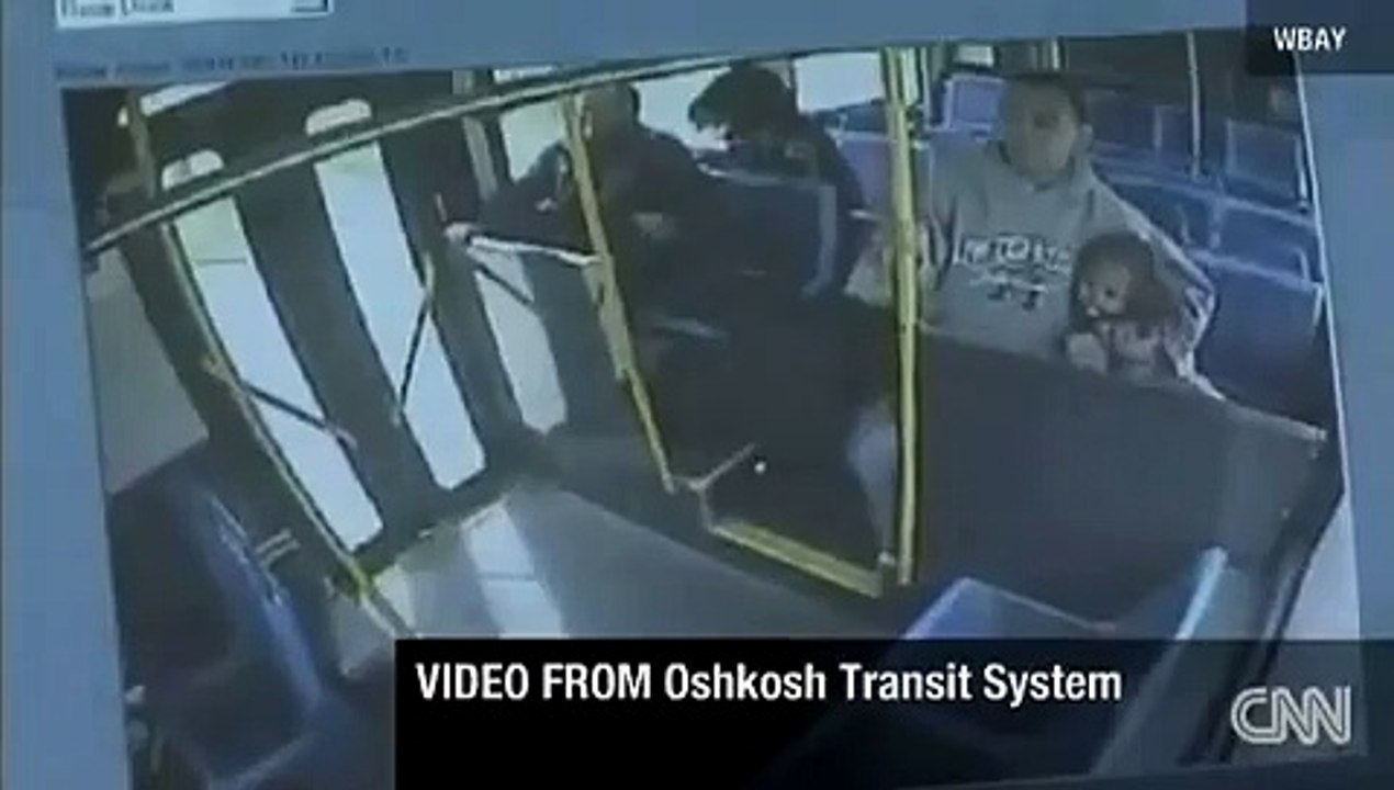 BUS CRASH IN OSHKOSH MAY 2010. ON BOARD CAM.