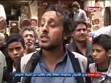شاهد رد وإرتياح الشارع اليمني لعملية إطلاق صاروخ سكود على قاعدة خالد الجوية 07  06  2015