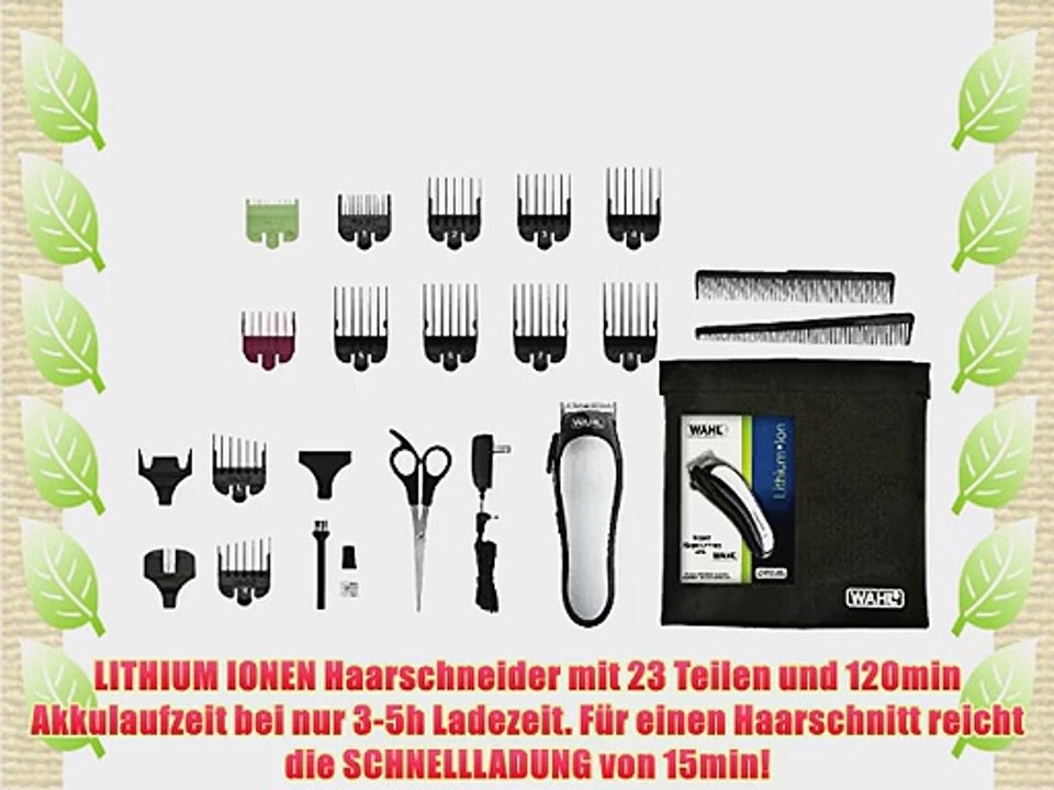 Wahl 79600-2016 Professioneller Lithium Ionen Haarschneider Set (Netz/Akku)