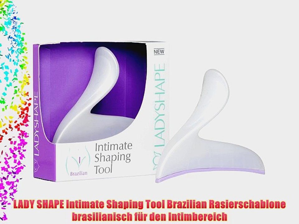 LADY SHAPE Intimate Shaping Tool Brazilian Rasierschablone brasilianisch f?r den Intimbereich