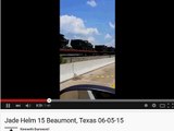 BEAUMONT, TX: TRAIN TRANSPORTING MILITARY TANKS, TRUCKS, FUEL TANKERS, ETC.