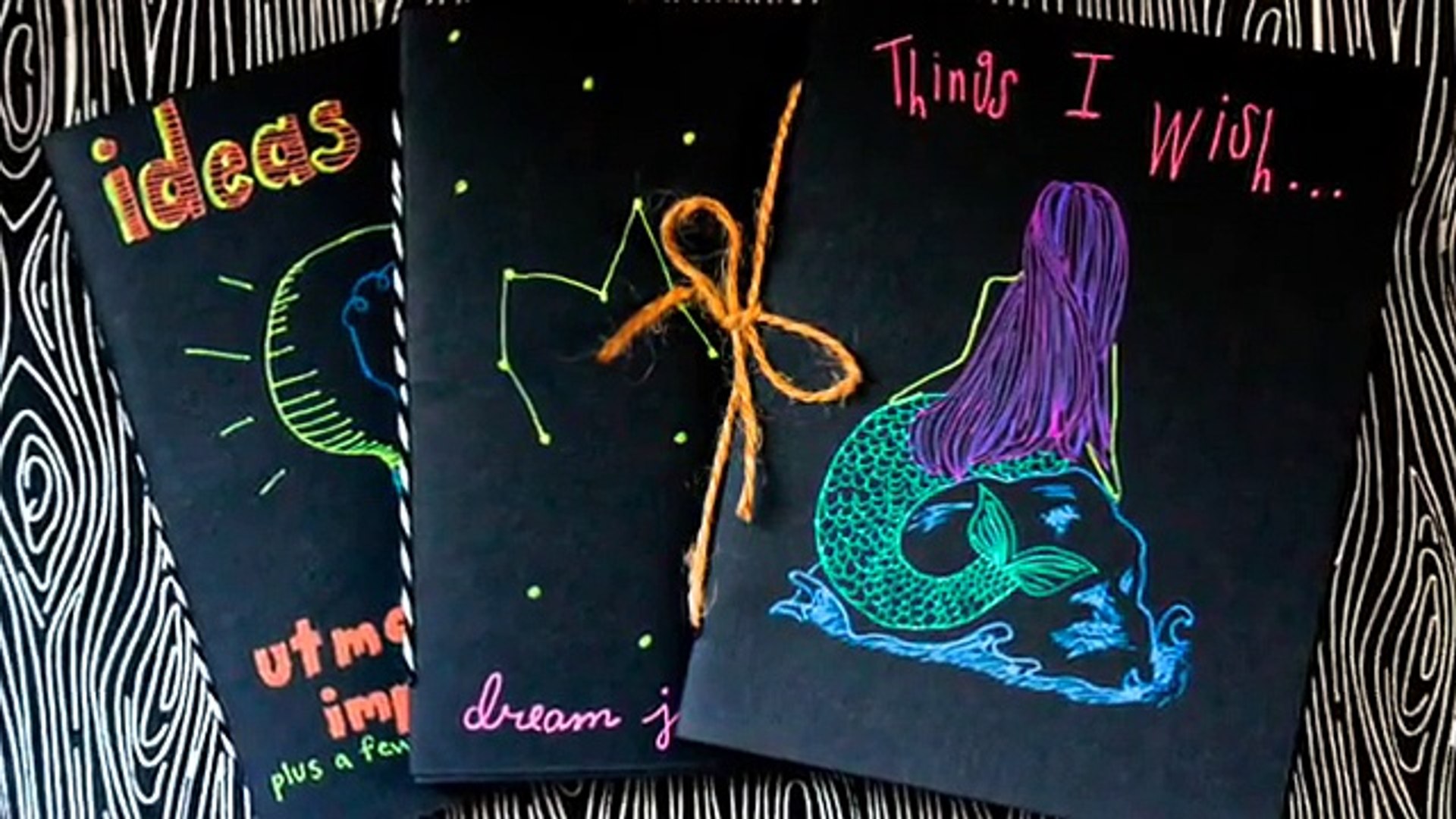 How to Make and Decorate a Black Paper Notebook - video Dailymotion
