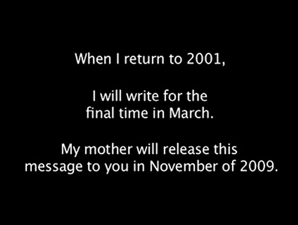 JOHN TITOR UNRELEASED MESSAGE
