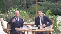 Matteo Renzi Visita da François Hollande in Francia Video Eliseo