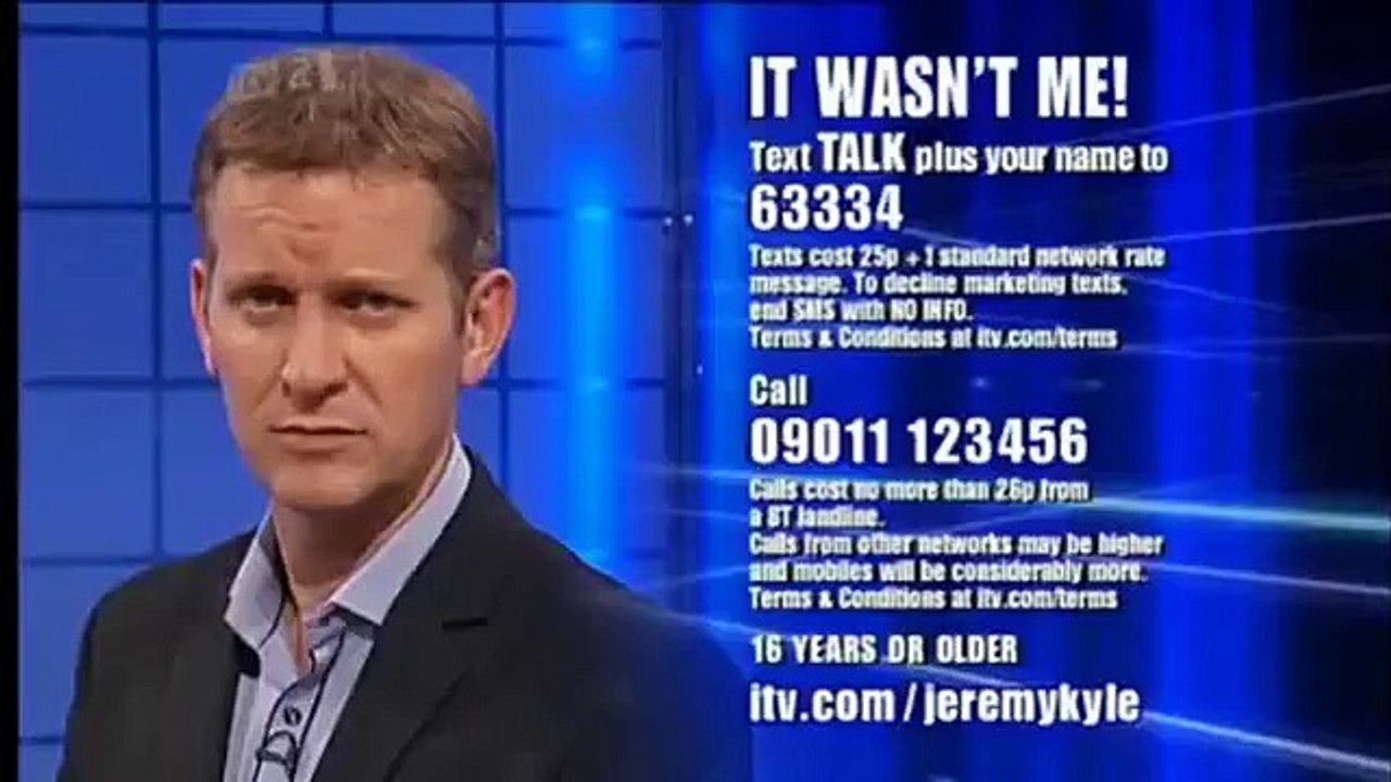 Jeremy Kyle "100 Million Percent Sure" - DNA.avi