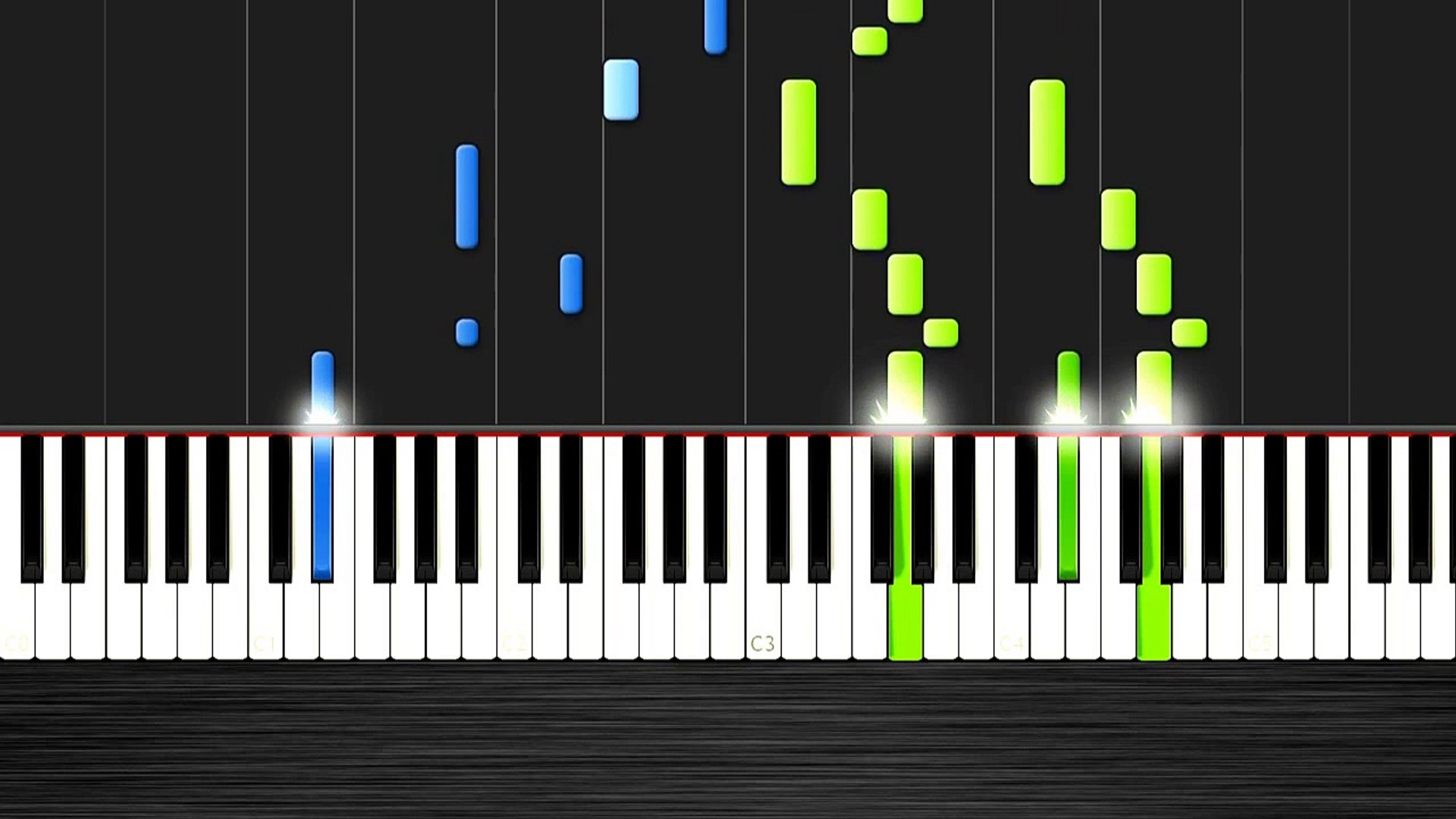 Wiz Khalifa See You Again Piano Tutorial 50 Speed Synthesia Video Dailymotion