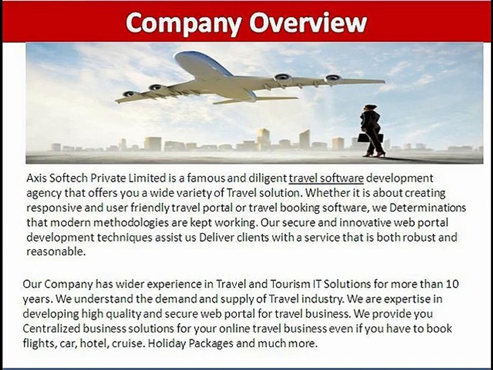 Online Travel Software, Travel Software Developers India
