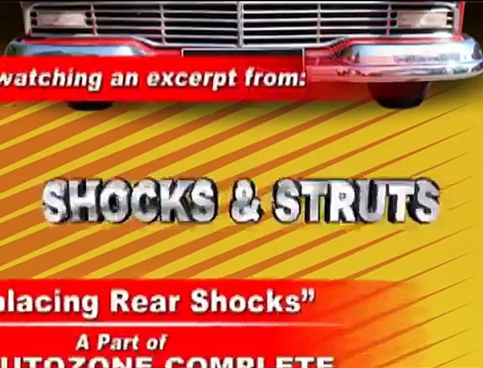 Replacing Rear Shocks - AutoZone Car Care