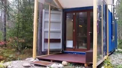 shipping container house upgraded, kontejner hiša