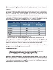Wireless Range Extender market in India