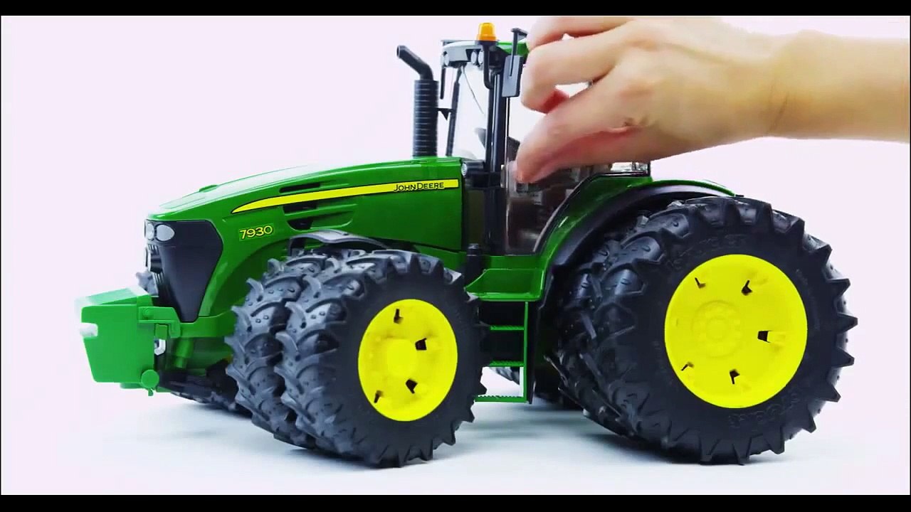 Bruder cartoon about cars - tractors. Tractor on the farm. developing cartoon