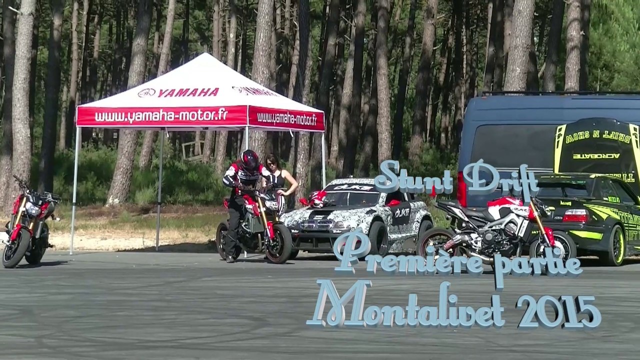Stunt Drift Show bike Montalivet 2015 Première partie