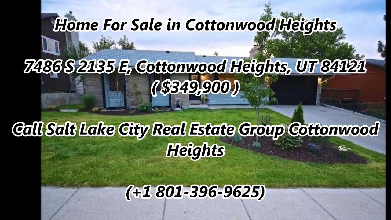 Cottonwood Heights Real Estate For Sale by Salt Lake City Real Estate Group Cottonwood Heights  7486 S 2135 E, Cottonwood Heights, UT 84121