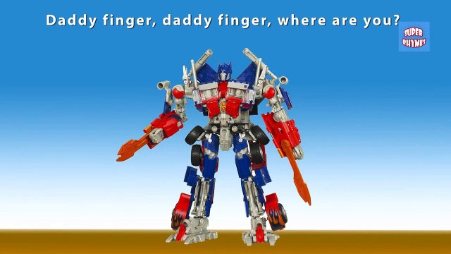 Transformers Cartoon Finger Family Nursery Rhymes | Transformers Cartoon Children Nursery