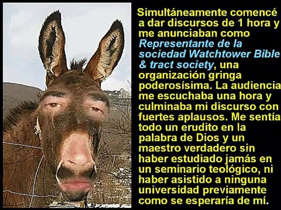 Testigos de Jehová (Un Burro TJ predica a otro Burro)