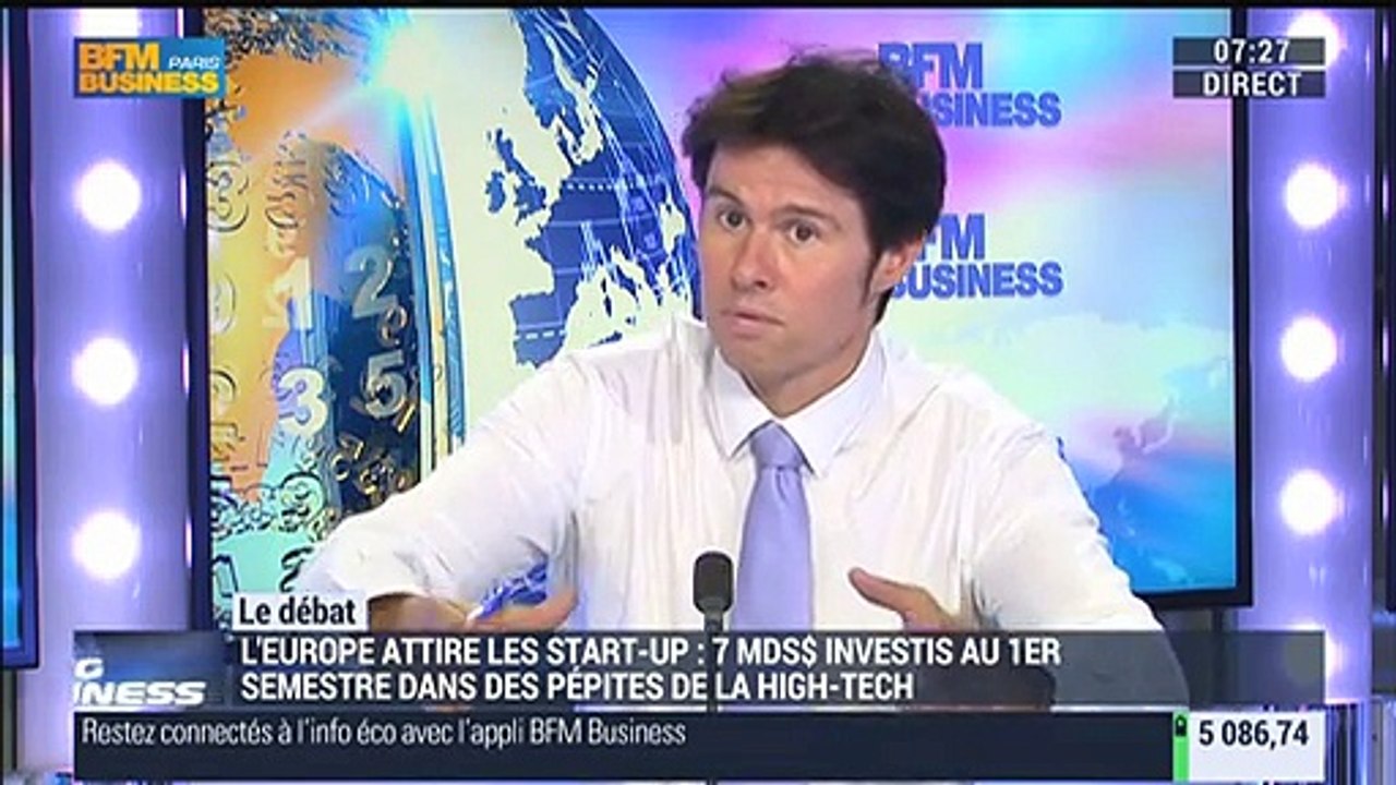 Guillaume Paul: "Les start-up lèvent moins de fonds en Europe qu'aux Etats-Unis" - 24/07