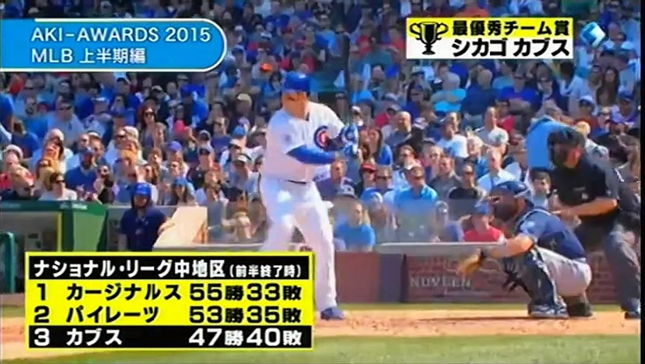 20150724 ＭＬＢカウントダウンは上半期の総集編！題して『ＡＫＩ-ＡＷＡＲＤＳ２０１５』ＭＬＢジャーナリストＡＫＩ猪瀬さんが厳選した衝撃映像にとびっきりのネタに注目！