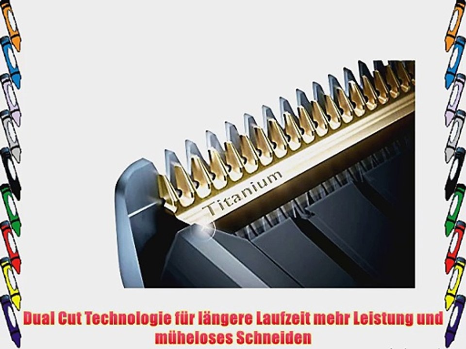 Philips HC7450/80 Power Haarschneider Dual Cut Technologie chrome-schwarz