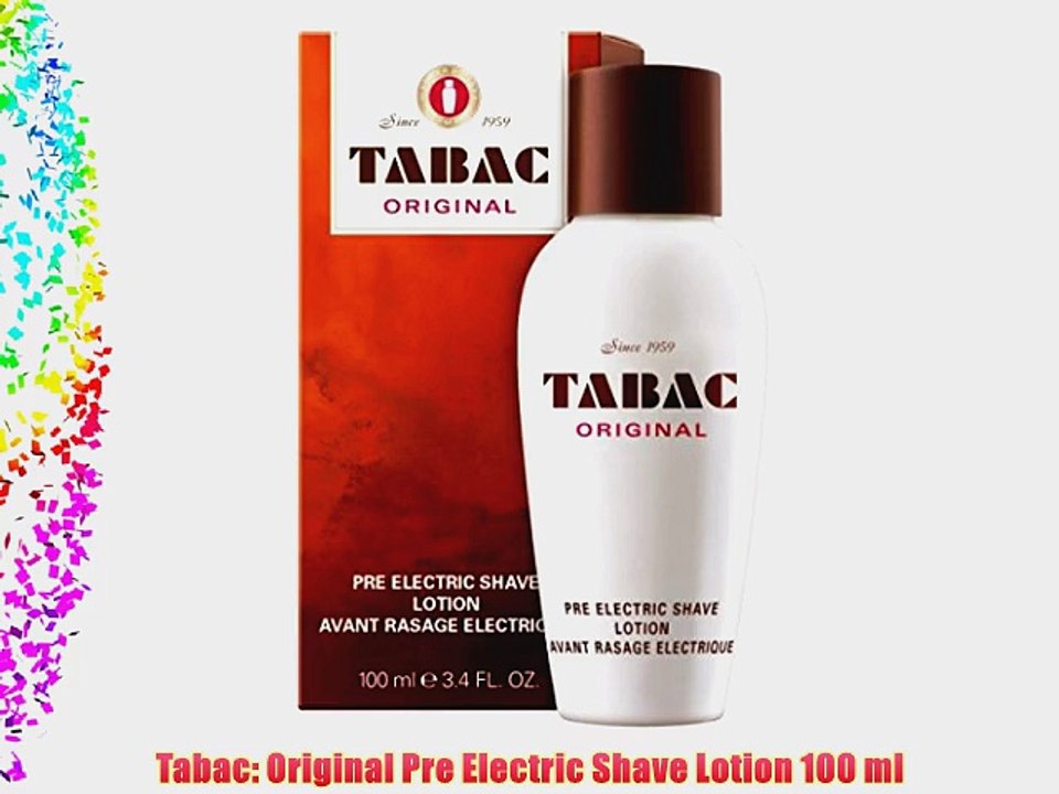 Tabac: Original Pre Electric Shave Lotion 100 ml