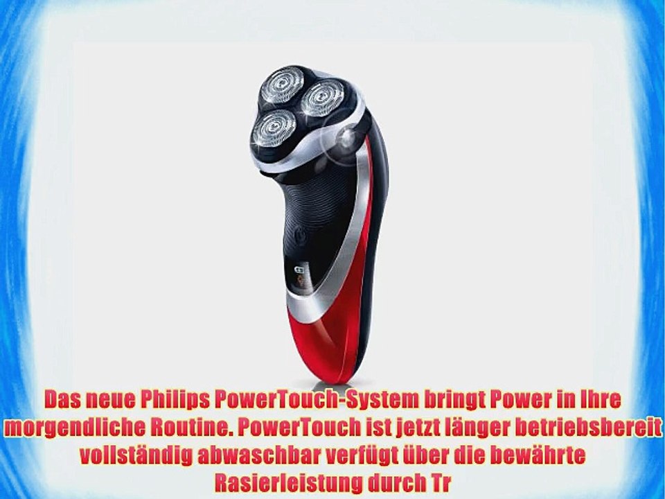 Philips PowerTouch Pro PT925/80 Elektrischer Trockenrasierer inkl. Trimmer