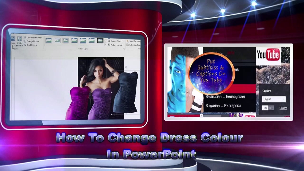 PowerPoint How To Change Dress Colour In PowerPoint