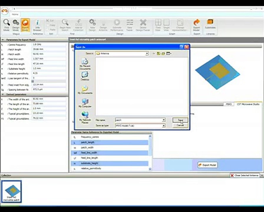 Cylindrical Patch antenna array-CST.mp4